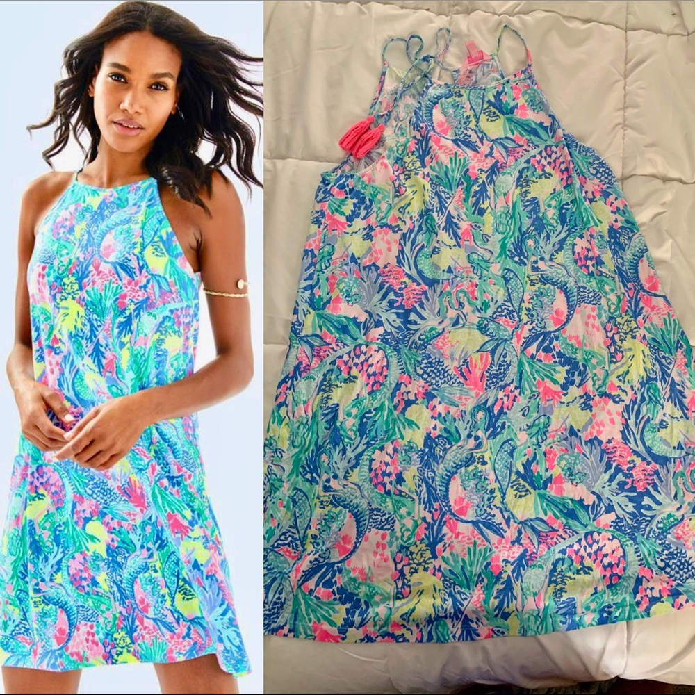 Lilly Pulitzer Margot dress mermaids cove large